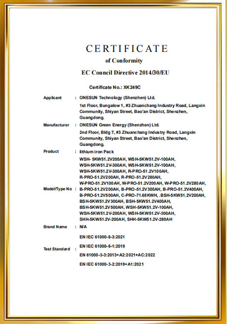 Certificate Of Honor