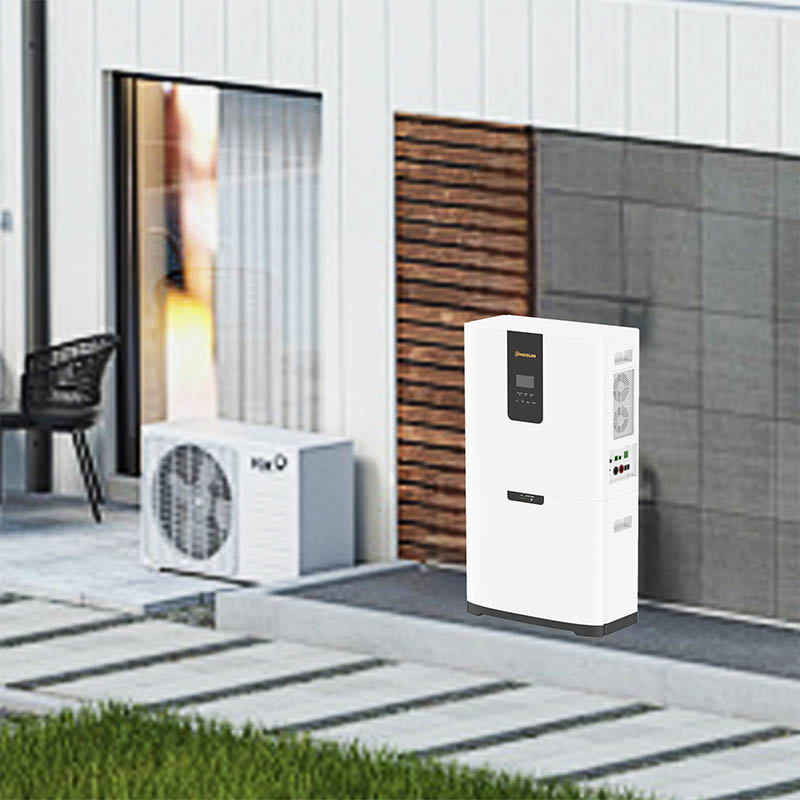 3KW All In One Solar Power System Solar Inverter With Lithium Ion Battery 51.2V 200Ah Power Storage Systems Back Ups Pv Factory
