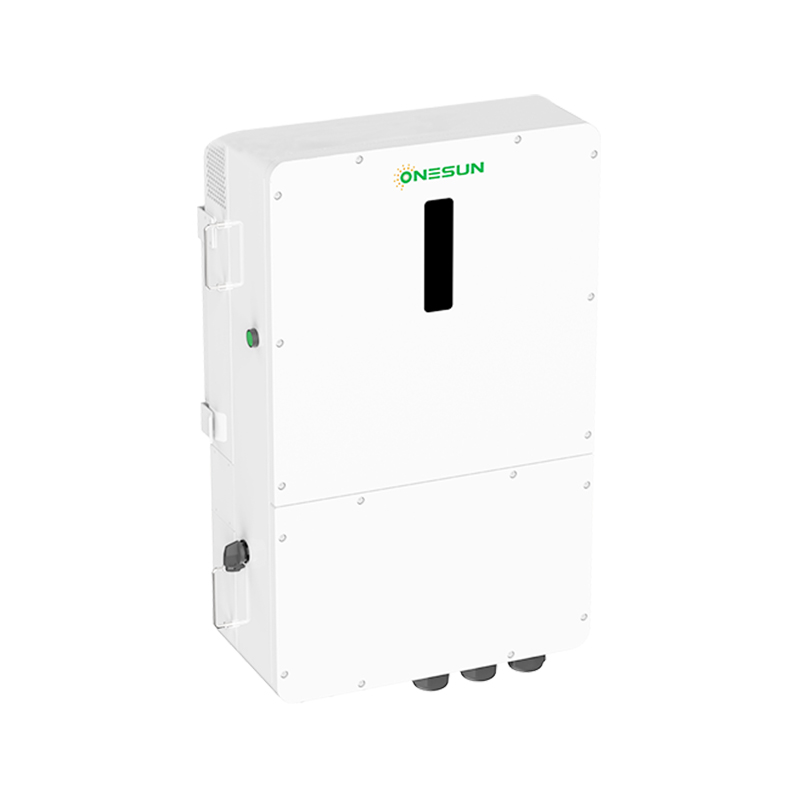 Onesun Factory Price 30KW 3 Phases Hybrid on Grid Solar Inverter for High Voltage Battery