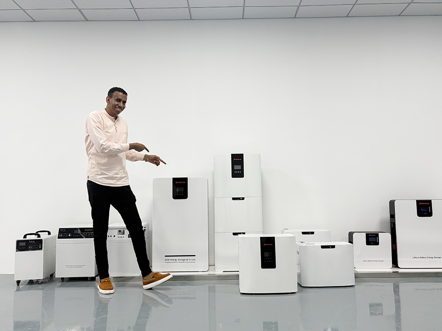 Customers visit the factory