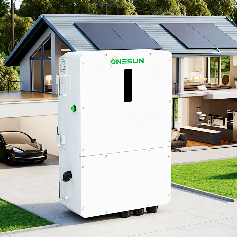 Onesun Factory Price 30KW 3 Phases Hybrid on Grid Solar Inverter for High Voltage Battery