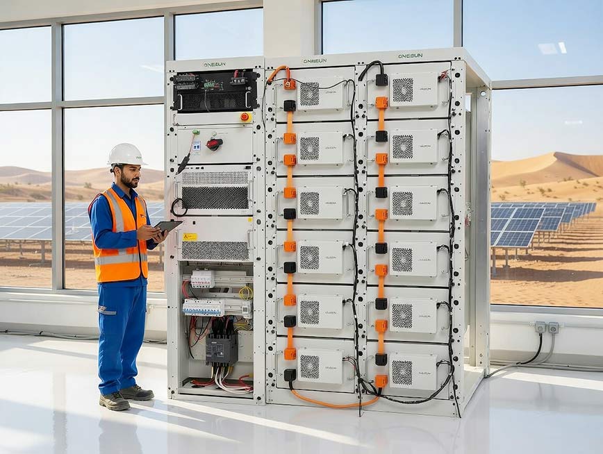 ONESUN Smart BESS Cabinet CAO Series 100kW–500kW | Commercial & Industrial Energy Storage System (215kWh–1044kWh)